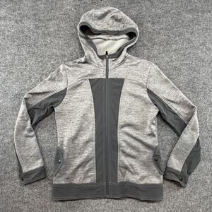 Kuhl Jacket Womens Small Gray Fozza Fleece Hooded Full Zip Softshell Outdoor